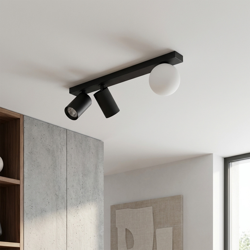 Brilagi - Plafondspot SELE BALL 2xGU10/30W/230V + 1xG9/10W zwart