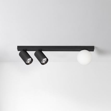 Brilagi - Plafondspot SELE BALL 2xGU10/30W/230V + 1xG9/10W zwart