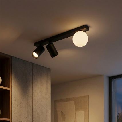 Brilagi - Plafondspot SELE BALL 2xGU10/30W/230V + 1xG9/10W zwart