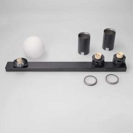 Brilagi - Plafondspot SELE BALL 2xGU10/30W/230V + 1xG9/10W zwart