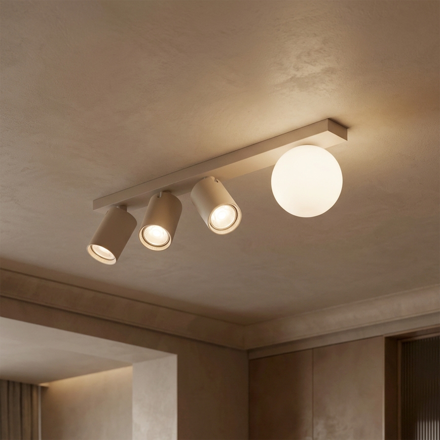Brilagi - Plafondspot SELE BALL 3xGU10/30W/230V + 1xG9/10W beige
