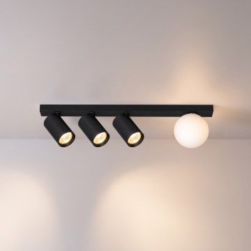 Brilagi - Plafondspot SELE BALL 3xGU10/30W/230V + 1xG9/10W zwart