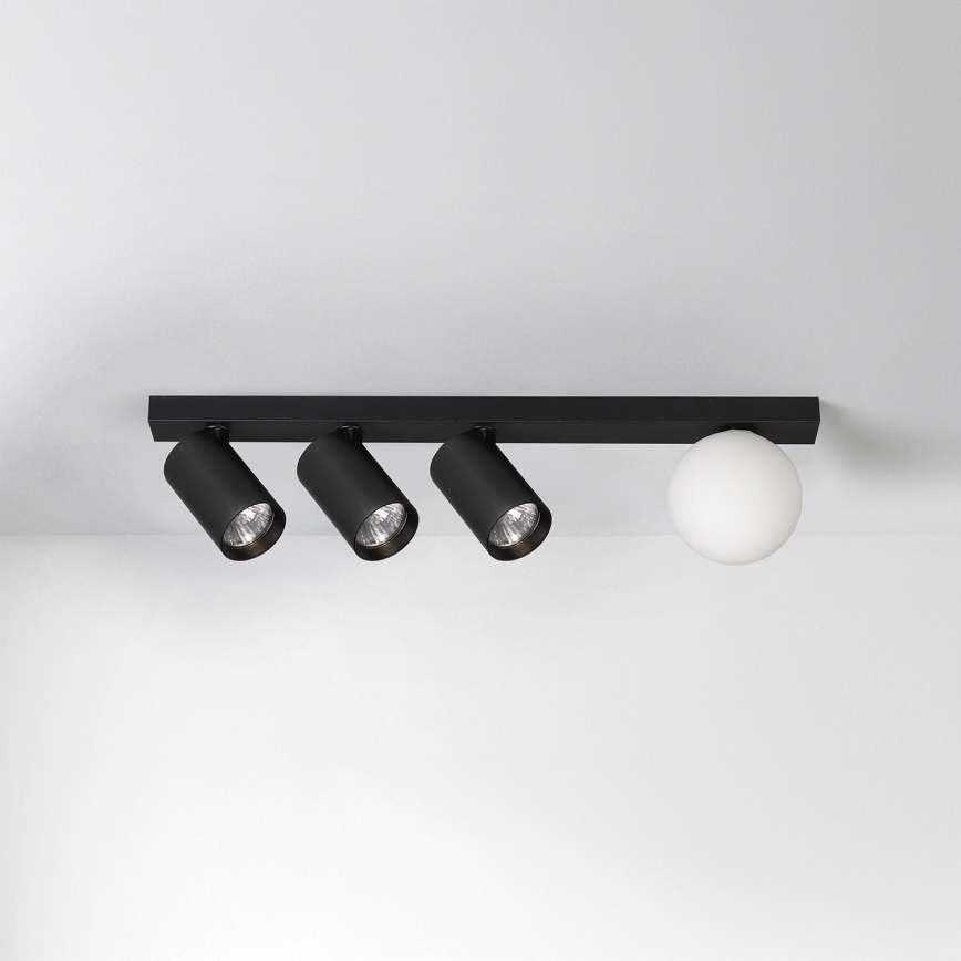 Brilagi - Plafondspot SELE BALL 3xGU10/30W/230V + 1xG9/10W zwart