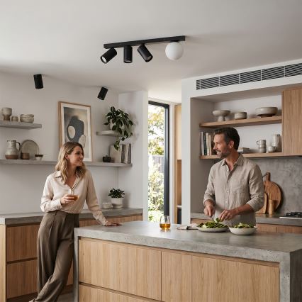 Brilagi - Plafondspot SELE BALL 3xGU10/30W/230V + 1xG9/10W zwart