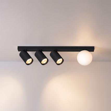 Brilagi - Plafondspot SELE BALL 3xGU10/30W/230V + 1xG9/10W zwart