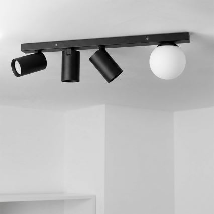Brilagi - Plafondspot SELE BALL 3xGU10/30W/230V + 1xG9/10W zwart