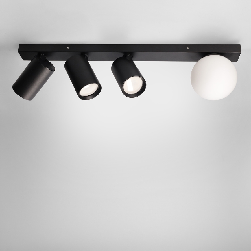 Brilagi - Plafondspot SELE BALL 3xGU10/30W/230V + 1xG9/10W zwart