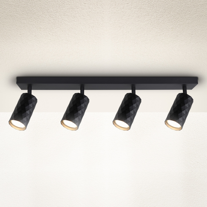 Brilagi - Plafondspot SELE DIAMANT 4xGU10/30W/230V zwart