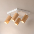Brilagi - Plafondspot SELE SQUARE 4xGU10/30W/230V wit/eiken decor