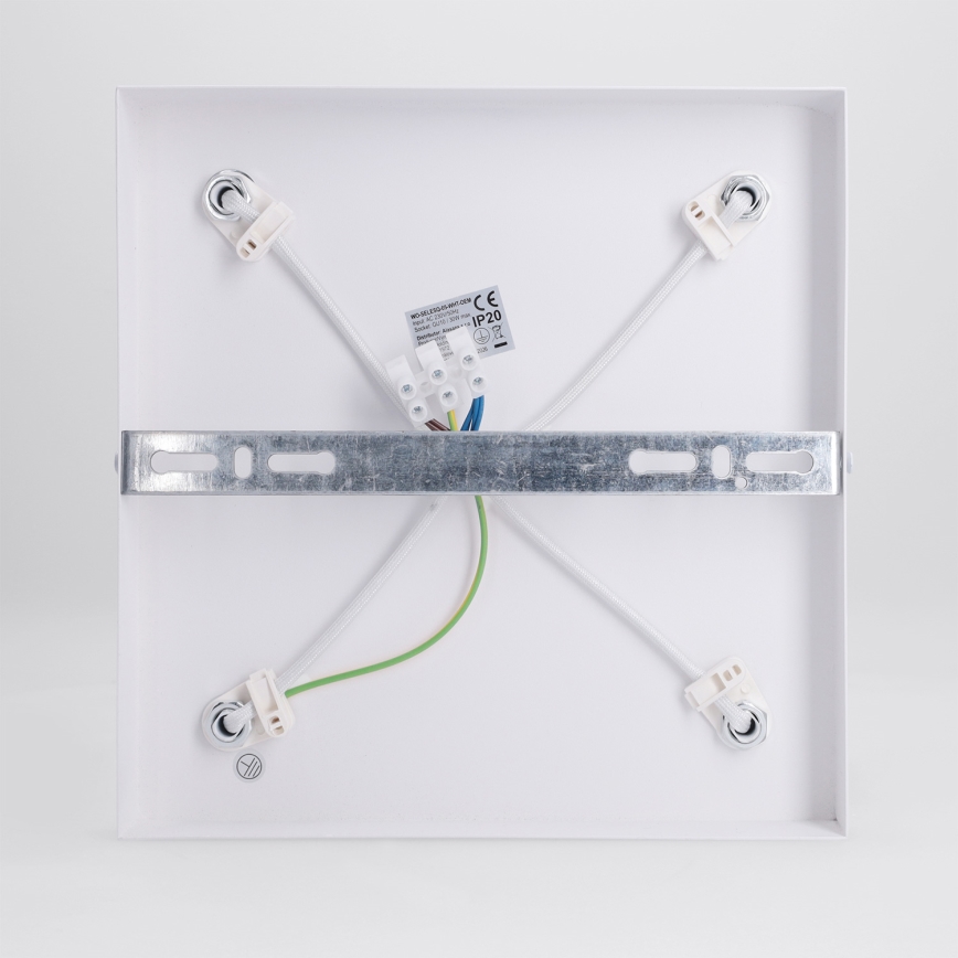 BRILAGI - Plafondspot SELE SQUARE 4xGU10/30W/230V wit/eiken decor