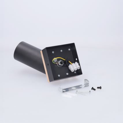 Brilagi - plafondspot SELE WOOD ACOUSTIC 1xGU10/30W/230V zwart/hout