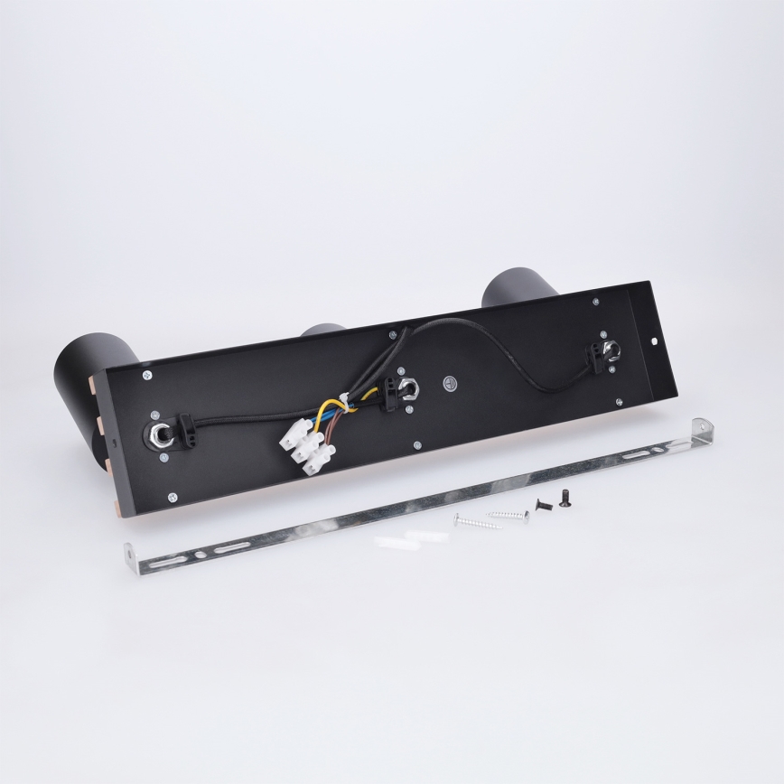 Brilagi - Plafondspot SELE WOOD ACOUSTIC 3xGU10/30W/230V zwart/hout