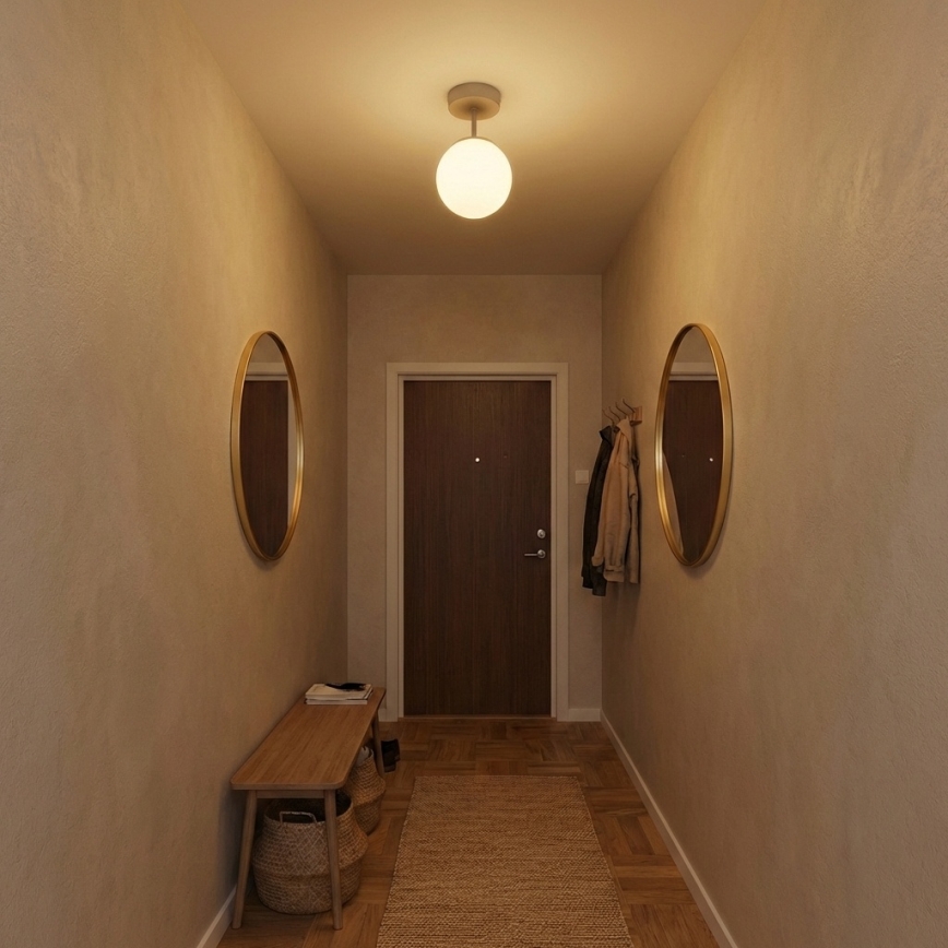 Brilagi - Plafonnière 1xE27/60W/230V beige/goud