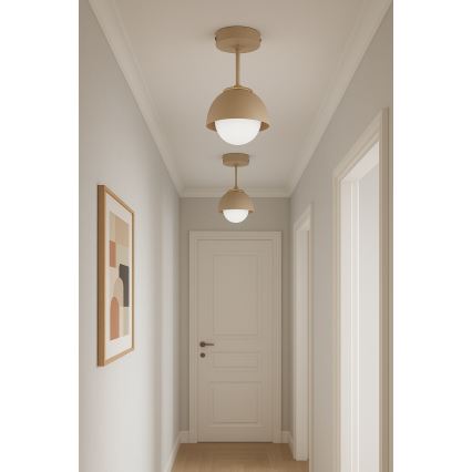 Brilagi - Plafonnière 1xE27/60W/230V beige/goud