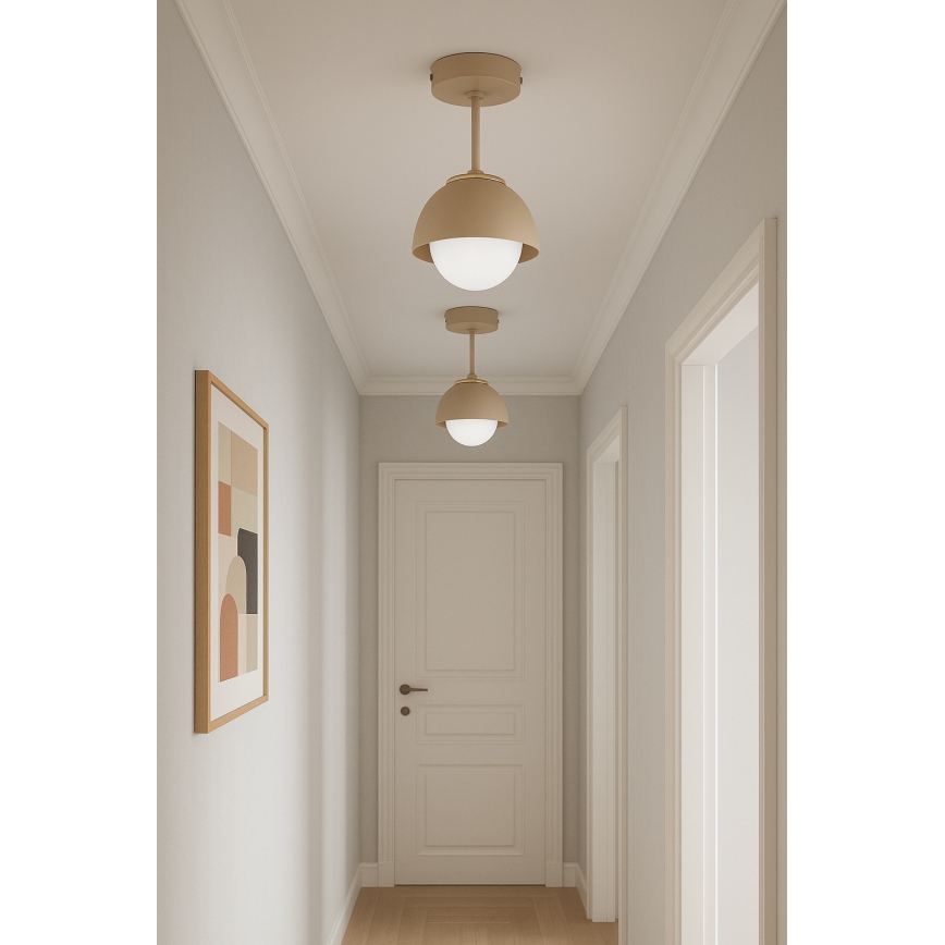 Brilagi - Plafonnière 1xE27/60W/230V beige/goud