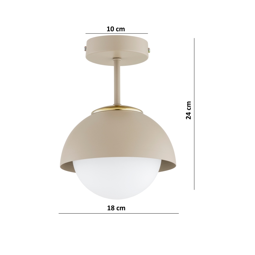 Brilagi - Plafonnière 1xE27/60W/230V beige/goud