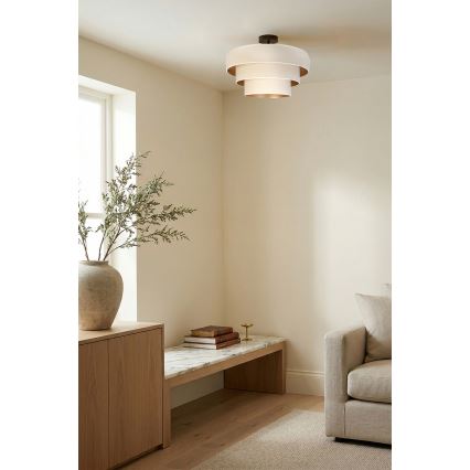 Brilagi - Plafonnière LUNETA 1xE27/60W/230V Ø 40 cm crème/goud