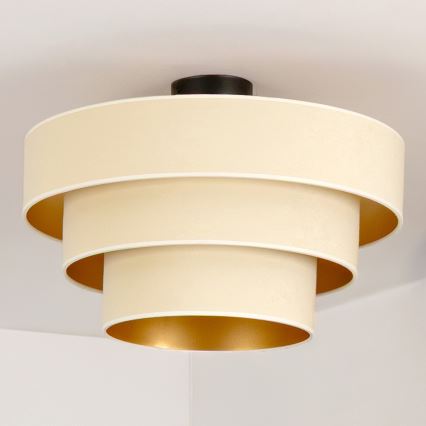 Brilagi - Plafonnière LUNETA 1xE27/60W/230V Ø 40 cm crème/goud