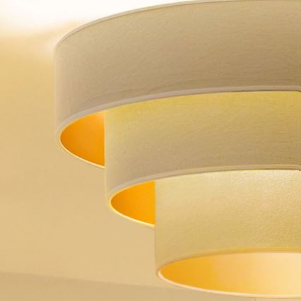 Brilagi - Plafonnière LUNETA 1xE27/60W/230V Ø 40 cm crème/goud