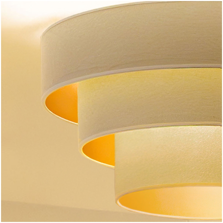 Brilagi - Plafonnière LUNETA 1xE27/60W/230V Ø 40 cm crème/goud