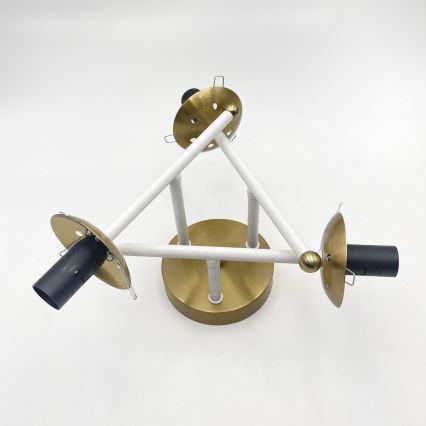 Brilagi - Plafonnière MALIVA 3xE14/15W/230V goud/wit