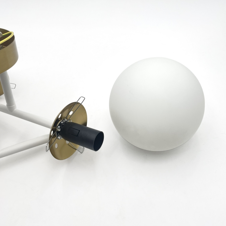 Brilagi - Plafonnière MALIVA 3xE14/15W/230V goud/wit