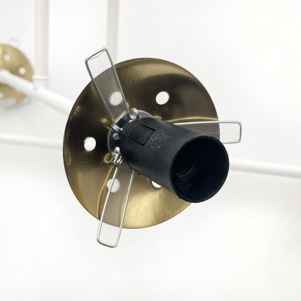 Brilagi - Plafonnière MALIVA 4xE14/15W/230V goud/wit