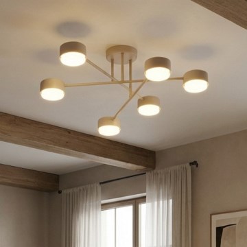Brilagi - Plafonnière MONO 6x GX53/12W/230V beige