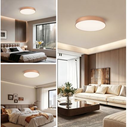 Brilagi - LED-plafondlamp POOL LED/60W/230V 3000/4000/6000K Ø 50 cm bronskleurig
