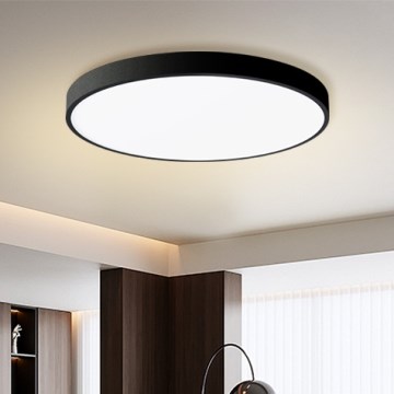 Brilagi - Pool Smart LED Dimbare Plafondlamp 100W/230V 3000-6000K 80 cm Wi-Fi Tuya Zwart + Afstandsbediening