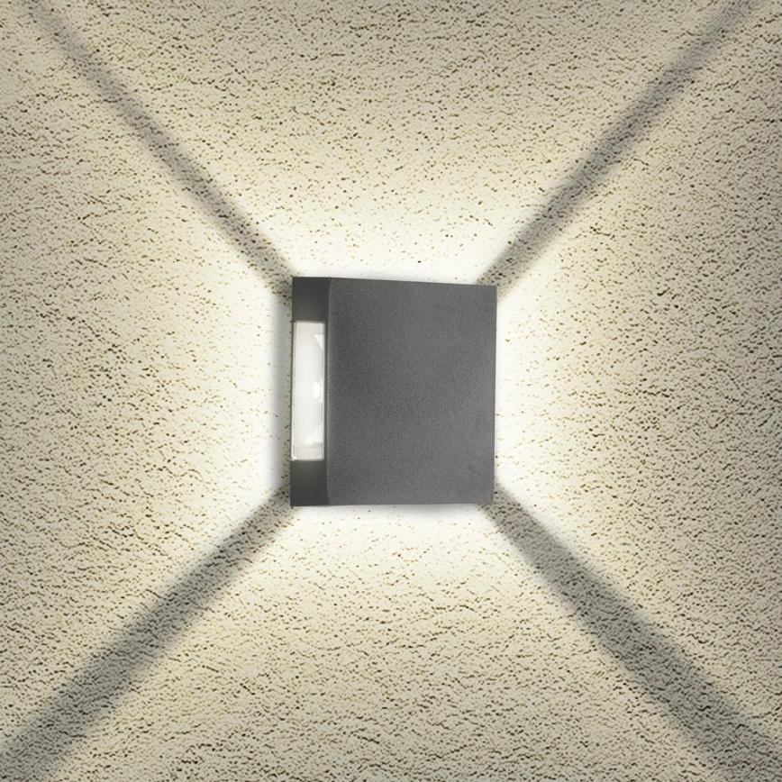 Brilagi - QUADRAY LED buitenwandlamp LED/4W/230V antraciet IP65