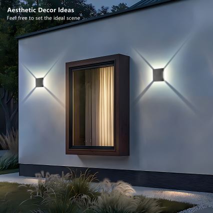 Brilagi - QUADRAY LED buitenwandlamp LED/4W/230V antraciet IP65