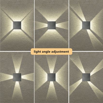 Brilagi - QUADRAY LED buitenwandlamp LED/4W/230V antraciet IP65