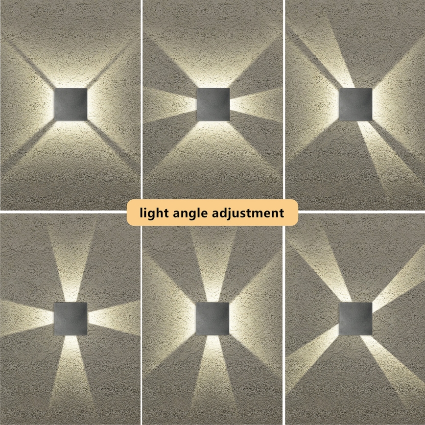 Brilagi - QUADRAY LED buitenwandlamp LED/4W/230V antraciet IP65