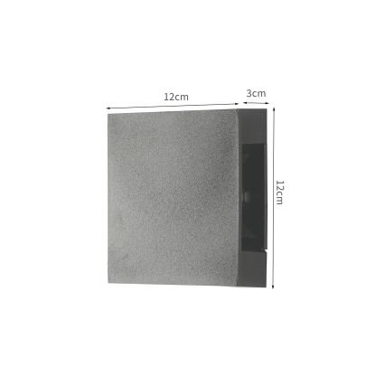 Brilagi - QUADRAY LED buitenwandlamp LED/4W/230V antraciet IP65