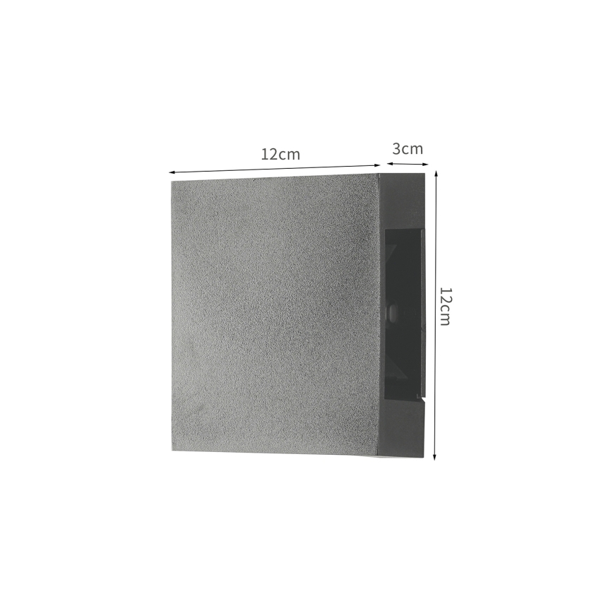 Brilagi - QUADRAY LED buitenwandlamp LED/4W/230V antraciet IP65