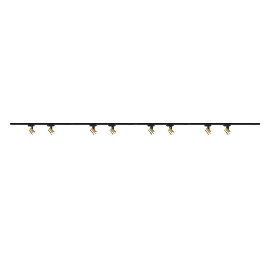 Brilagi - Railspot in HUSKY-railsysteem 8xGU10/10W/230V zwart/goud