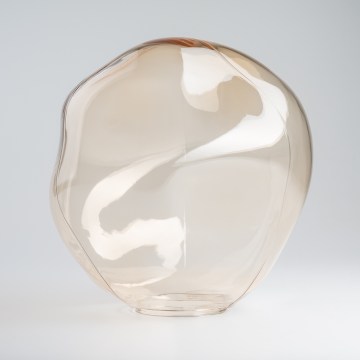 BRILAGI - Reserveglas voor kroonluchter, wand- en plafondlamp VULCANO E27 Ø 25 cm rookbeige