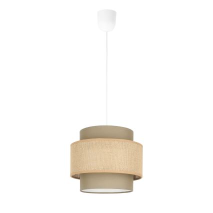 Brilagi - RESNA hanglamp aan snoer 1xE27/60W/230V Ø 20 cm bruin/beige