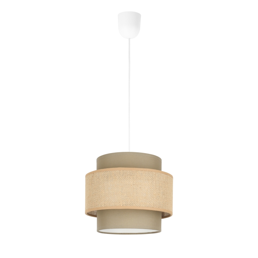 Brilagi - RESNA hanglamp aan snoer 1xE27/60W/230V Ø 20 cm bruin/beige