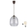 Brilagi - RETRO GLASS LED-hanglamp met kabel, 1xE27/60W/230V, Ø 26 cm, bruin/rookgrijs