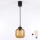 Brilagi - RETRO GLASS LED-hanglamp met snoer 1xE27/60W/230V Ø 14 cm zwart/gerookt bruin