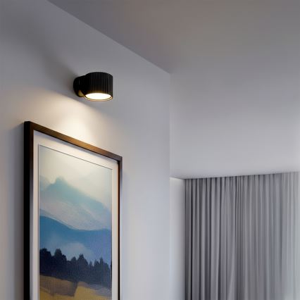 Brilagi - LED RGB+CCT Dimbare wandspot STRIPY 1xGX53/14W/230V 2700-6500K Wi-Fi Tuya zwart