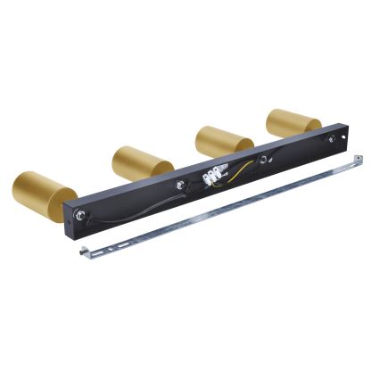 Brilagi - LED RGBW dimbare spot SELE GOLDEN 4xGU10/4,8W/230V 3000K zwart/goud + afstandsbediening