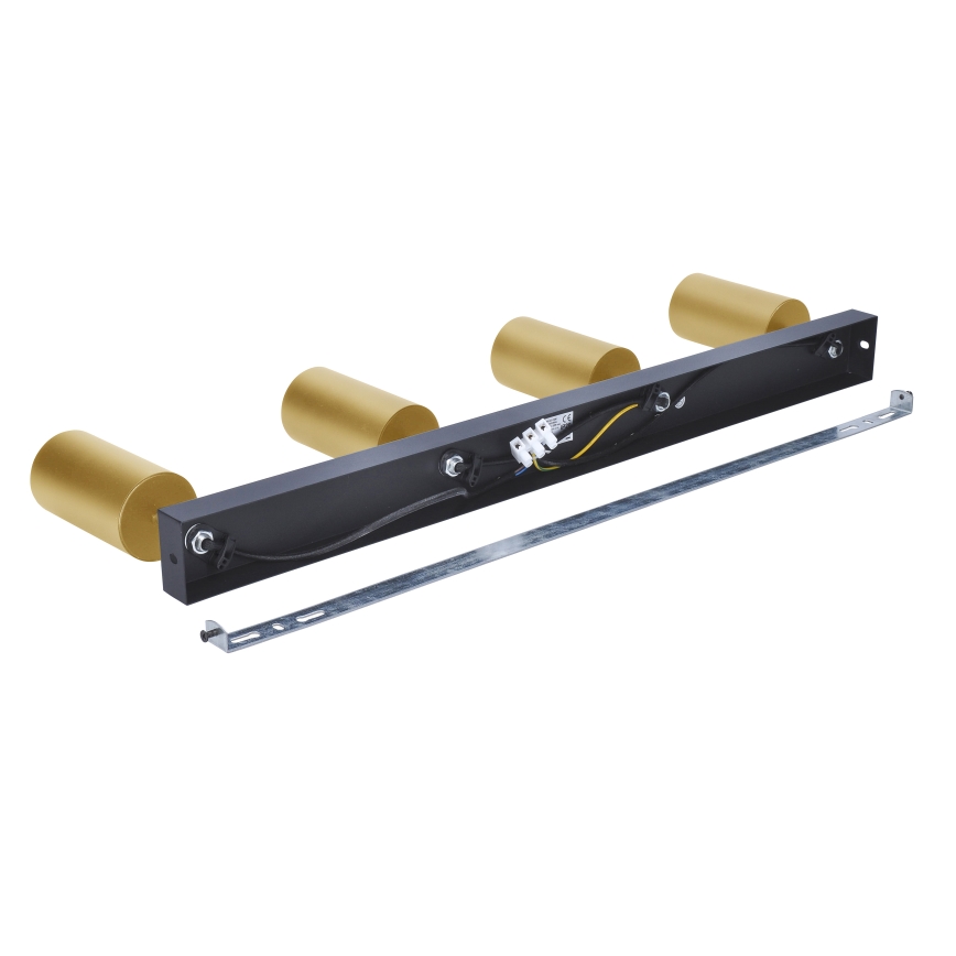 Brilagi - LED RGBW dimbare spot SELE GOLDEN 4xGU10/4,8W/230V 3000K zwart/goud + afstandsbediening