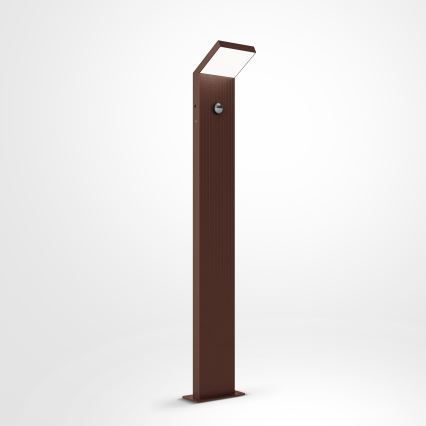 Brilagi - RIANO LED buitenlamp met sensor LED/8W/230V, bruin, IP65, 80 cm