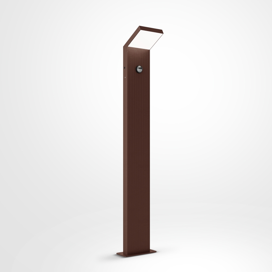 Brilagi - RIANO LED buitenlamp met sensor LED/8W/230V, bruin, IP65, 80 cm