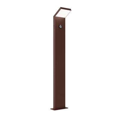 Brilagi - RIANO LED buitenlamp met sensor LED/8W/230V, bruin, IP65, 80 cm