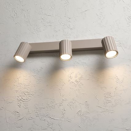 Brilagi - Richtbare plafondspot CRISPINA 3xGU10/10W/230V beige