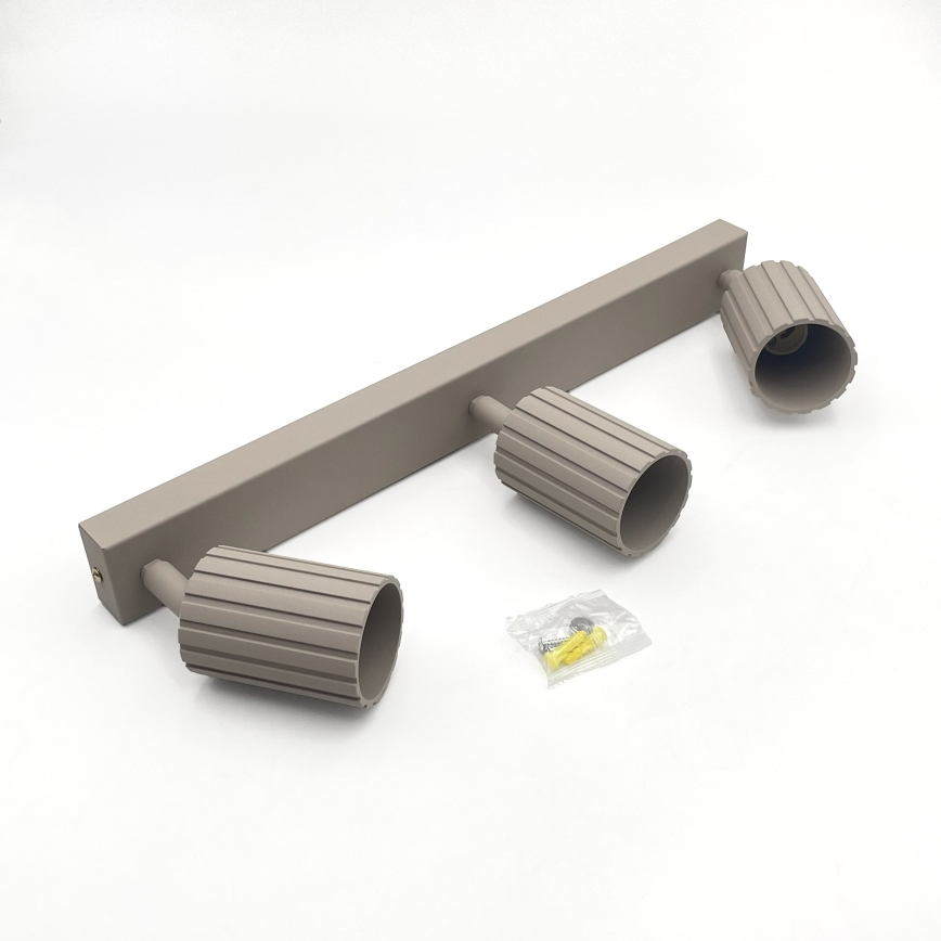 Brilagi - Richtbare plafondspot CRISPINA 3xGU10/10W/230V beige